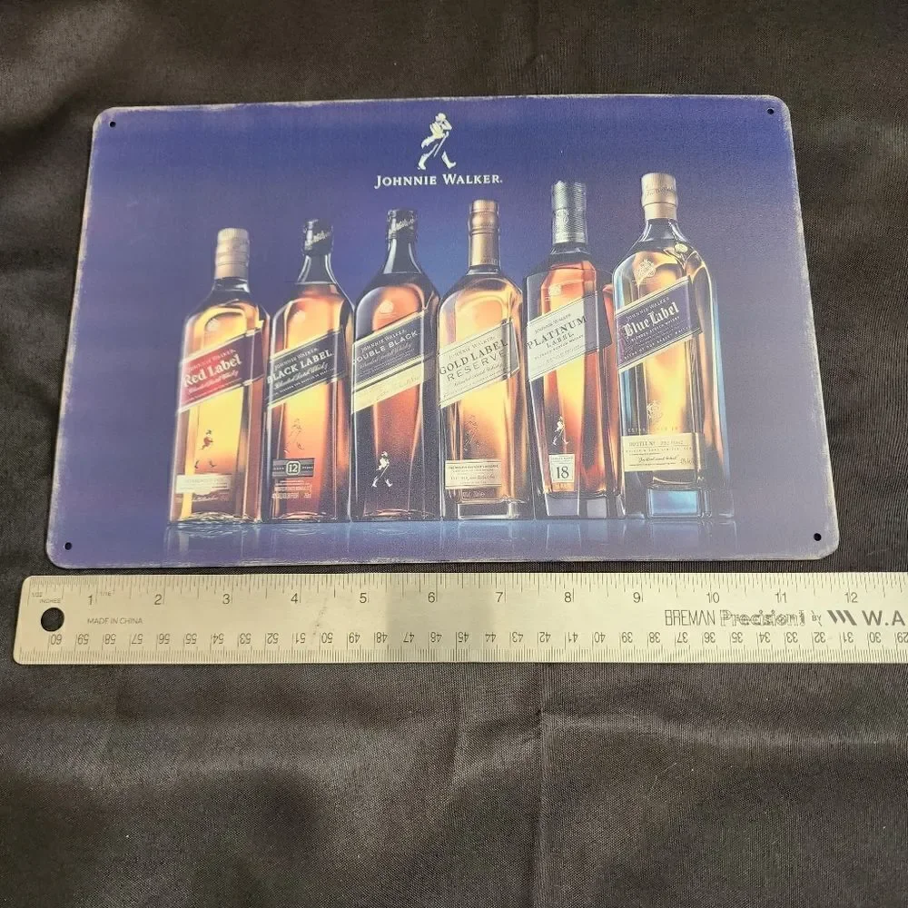 Johnnie Walker Metal Pub Bar Poster